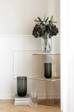 Specktrum Vaser^Meadow Swirl Cylinder Vase - Grey Medium